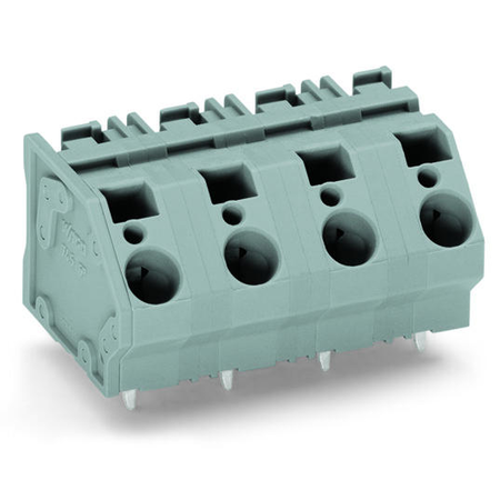 PCB terminal block; 6 mm²; Pin spacing 12.5 mm; 6-pole; CAGE CLAMP®; commoning option; 6,00 mm²; gray