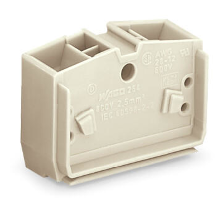 4-conductor center terminal block; suitable for Ex e II applications; without push-buttons; 2.5 mm²; CAGE CLAMP®; 2,50 mm²; light gray