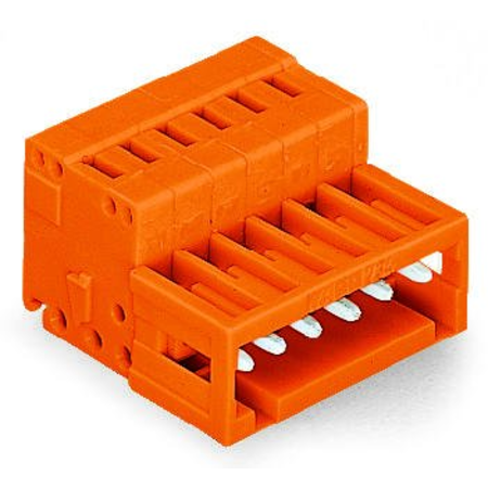 1-conductor male connector; 100% protected against mismating; 1.5 mm²; Pin spacing 3.81 mm; 2-pole; 1,50 mm²; orange