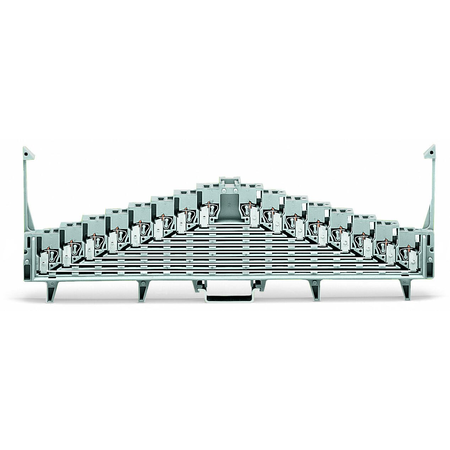 8-level terminal block for matrix patching; for 35 x 15 mounting rail; 1,50 mm²; gray