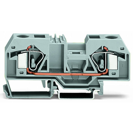 2-conductor through terminal block; 16 mm²; center marking; for DIN-rail 35 x 15 and 35 x 7.5; CAGE CLAMP®; 16,00 mm²; blue