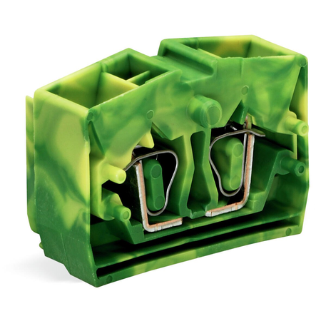 4-conductor center terminal block; without push-buttons; 2.5 mm²; CAGE CLAMP®; 2,50 mm²; green-yellow