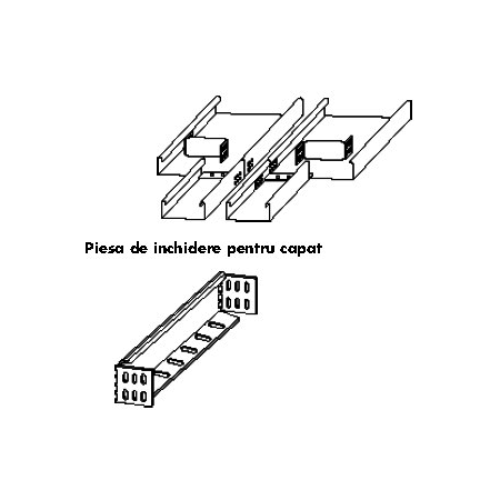 Element de capat sau reductie -pat 300mm