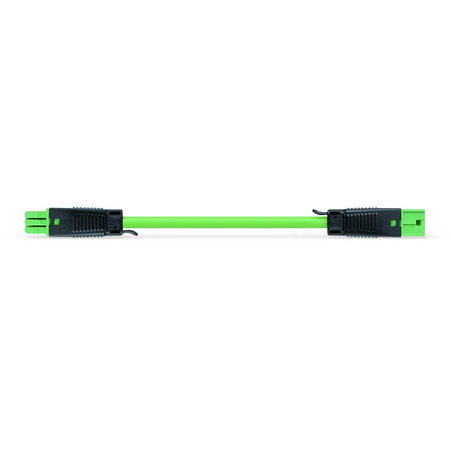 pre-assembled interconnecting cable; Eca; Socket/plug; 2-pole; Cod. E; J-Y(ST)Y…LG 2x2x0.8; 3 m; green