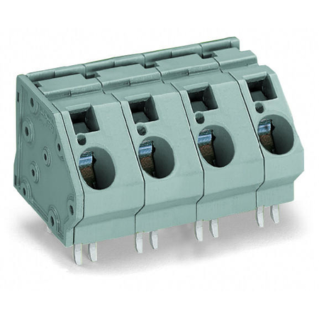 PCB terminal block; 16 mm²; Pin spacing 15 mm; 2-pole; CAGE CLAMP®; commoning option; 16,00 mm²; gray