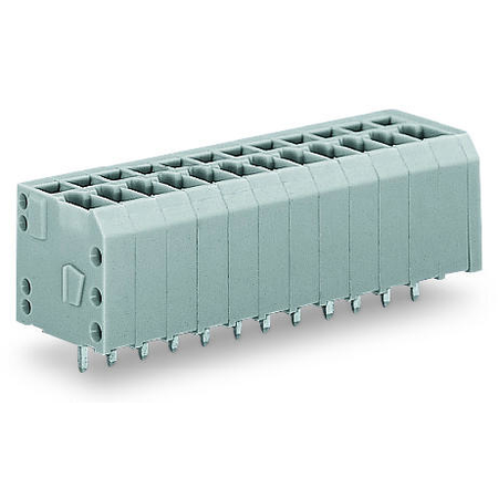 Pcb terminal block; 1.5 mm²; pin spacing 3.5 mm; 3-pole; cage clamp®; 1,50 mm²; gray