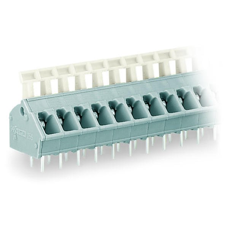 PCB terminal block; push-button; 2.5 mm²; Pin spacing 5/5.08 mm; 12-pole; CAGE CLAMP®; commoning option; 2,50 mm²; gray