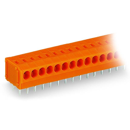 PCB terminal block; 1.5 mm²; Pin spacing 3.81 mm; 7-pole; PUSH WIRE®; 1,50 mm²; orange