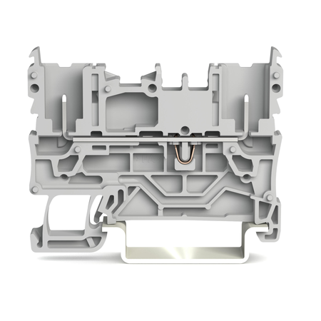 2-pin carrier terminal block; for DIN-rail 35 x 15 and 35 x 7.5; gray