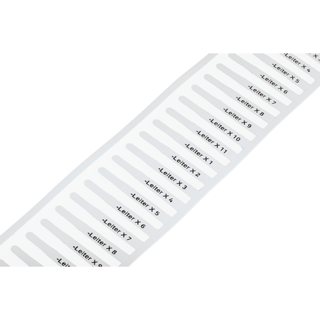 Marker card; for smart printer; for use in nozzles; length: 23 mm; white