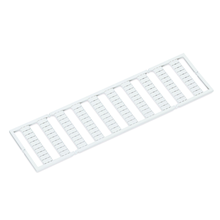 WMB marking card; as card; for terminal block width 5 - 17.5 mm; stretchable 5 - 5.2 mm; plain; snap-on type; white