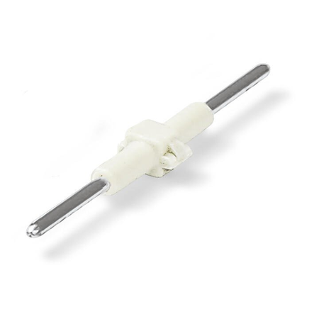 Board-to-Board Link; Pin spacing 4 mm; 1-pole; Length: 28 mm; white