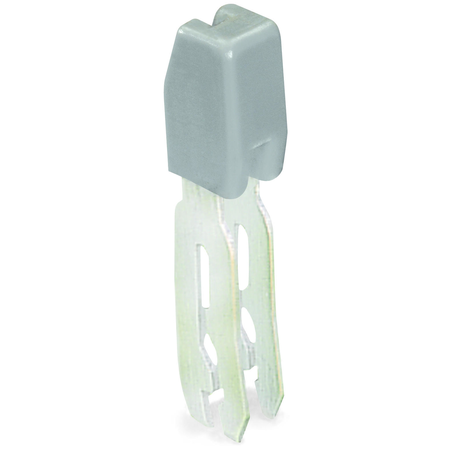 Wago Staggered jumper; insulated; from 1 to 2; spacing: 5 mm; suitable for 2-conductor female plugs; gray