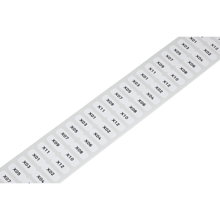 Labels; for smart printer; permanent adhesive; 6 x 15 mm; white