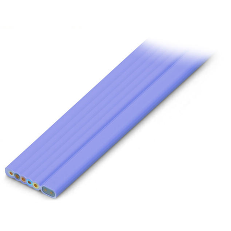 Flat cable; 5g 2.5 mm² + 2 x 1.5 mm²; halogen-free; 3l + n + pe + 2 buses; 0.6/1 kv; 2,50 mm²; violet