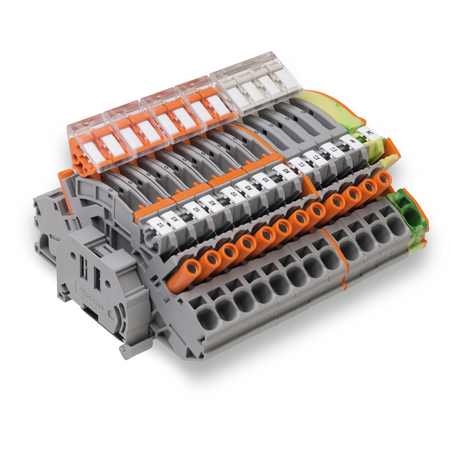 Compact terminal block; for current and voltage transformers; 6,00 mm²; multicoloured