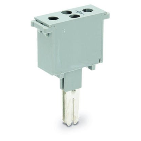 Component plug; for carrier terminal blocks; 2-pole; with diode 1N4007; 5 mm wide; gray