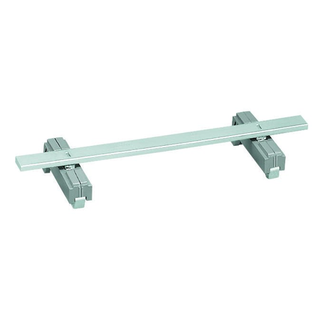 Carrier with 2 grounding feet; parallel to carrier rail; 125 mm long; cu 10 mm x 3 mm