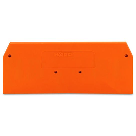 End and intermediate plate; 2.5 mm thick; orange