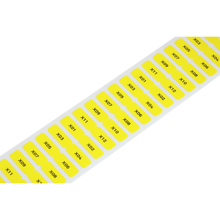 Labels; for Smart Printer; permanent adhesive; 8 x 20 mm; yellow