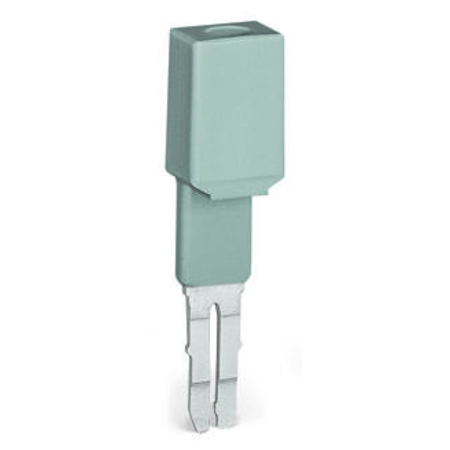 Test plug adapter; 8.3 mm wide; for 4 mm Ø test plugs; suitable for 1.5 mm² - 10 mm² tbs; gray