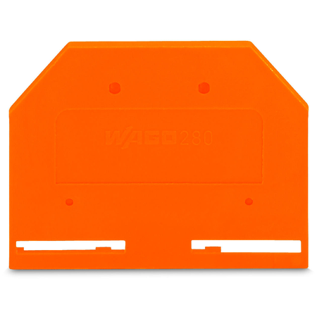 End and intermediate plate; 2.5 mm thick; orange