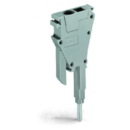 Tap-off module; with anti-rotation protection; modular; suitable for 870 Series terminal blocks with jumper slots in the current bar; gray