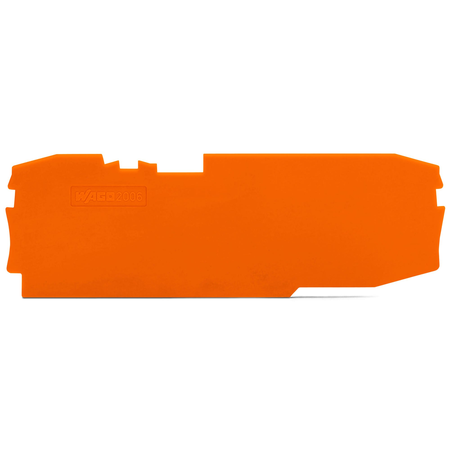 End and intermediate plate; 1 mm thick; orange