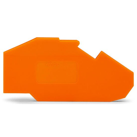 End and intermediate plate; 1.5 mm thick; orange