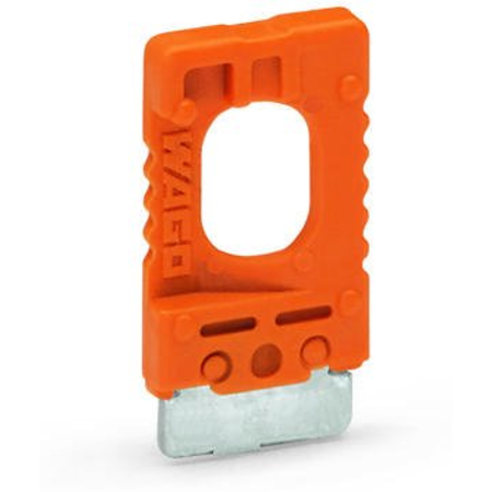 Disconnect plug for carrier terminal blocks; for using a receptacle terminal block as a disconnect terminal block; orange