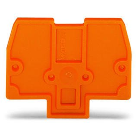 End and intermediate plate; 2 mm thick; orange