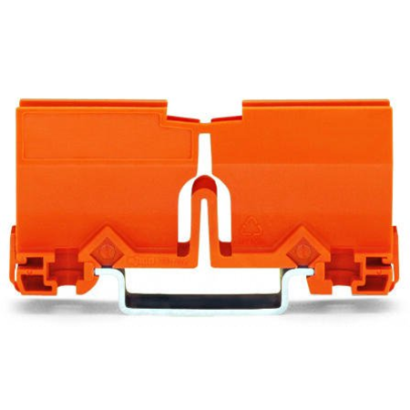 Suport pentru montaj pe sina clema rapida 773 2.5 mm² / 4 mm² / 6 mm²; orange