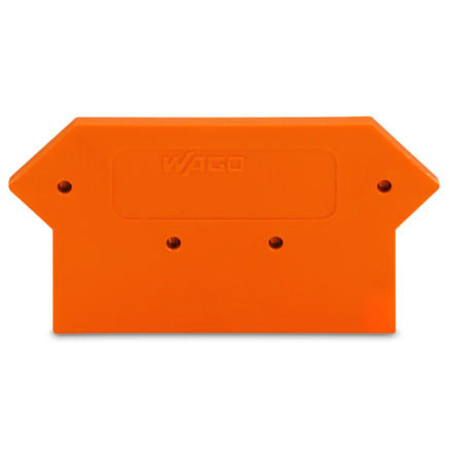 End and intermediate plate; 3 mm thick; orange