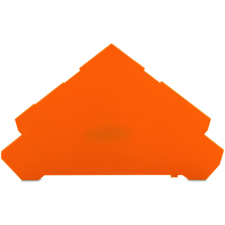 End and intermediate plate; 1 mm thick; for quadruple-deck terminal blocks; orange