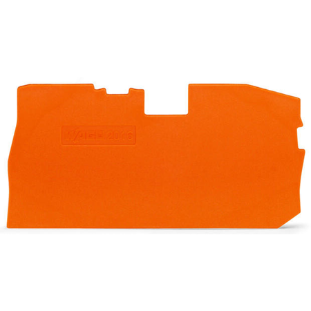 End and intermediate plate; 1 mm thick; orange