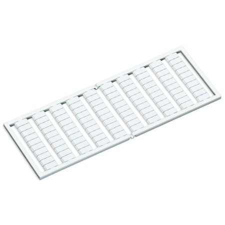 WSB marking card; as card; MARKED; L1, L2, L3, N, PE, L1, L2, L3, N, PE (10x); not stretchable; Horizontal marking; snap-on type; white