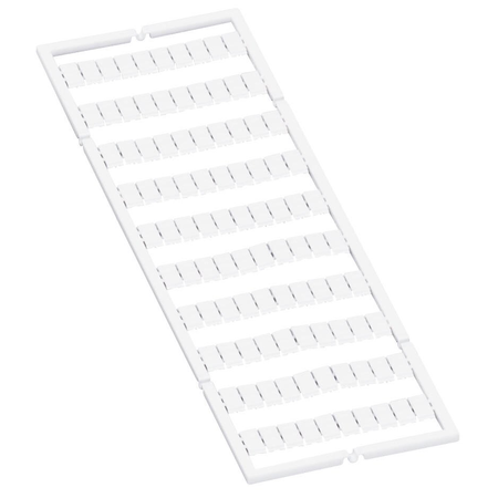 WMB marking card; as card; MARKED; 201 ... 300 (1x); stretchable 5 - 5.2 mm; Horizontal marking; snap-on type; white