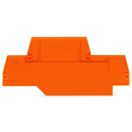 End and intermediate plate; 2 mm thick; orange