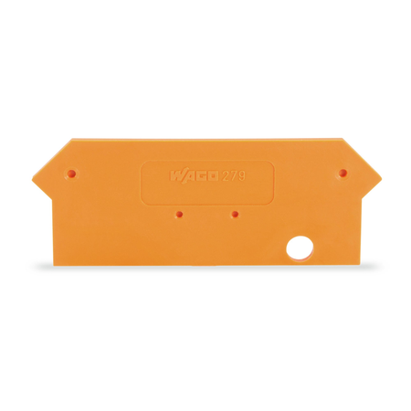 End and intermediate plate; 2 mm thick; orange