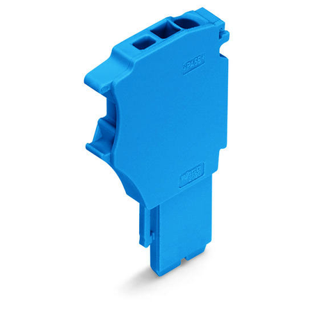 Start module for 1-conductor female connector; with integrated end plate; 1.5 mm²; 1-pole; 1,50 mm²; blue