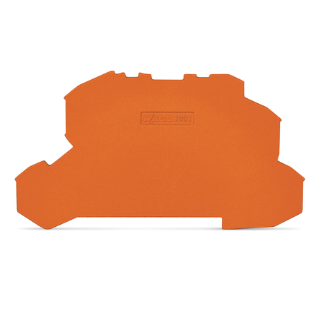 End and intermediate plate; 1 mm thick; orange