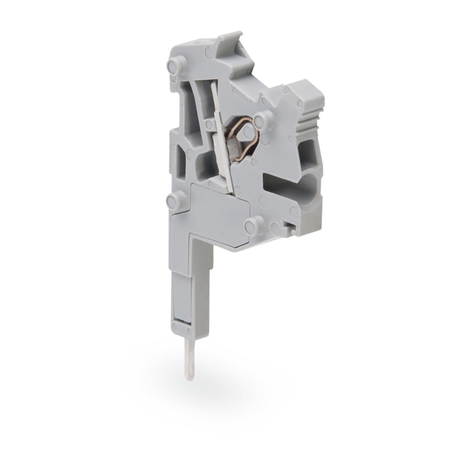 Topjob®s l-type test plug module; modular; for jumper contact slot; 1,00 mm²; gray