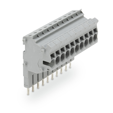 Modular topjob®s connector; modular; for jumper contact slot; 10-pole; 2,50 mm²; gray