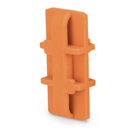 Fixing element; for 95 mm² high-current terminal blocks; orange