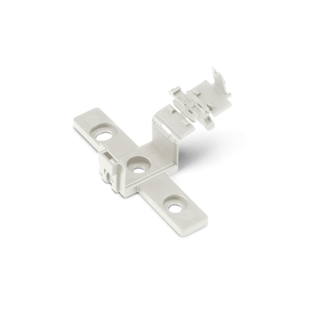 Mounting carrier; 2- to 5-pole; for flying leads; white