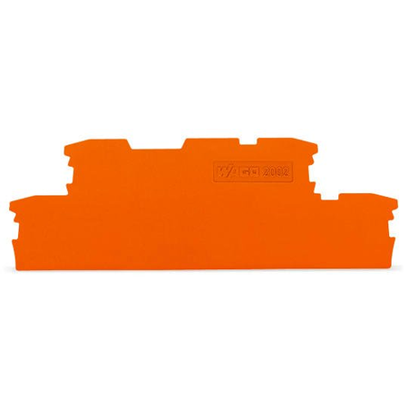 End and intermediate plate; 1 mm thick; orange