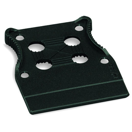 Strain relief plate; black