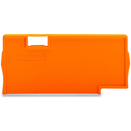 Separator plate; 2 mm thick; oversized; orange