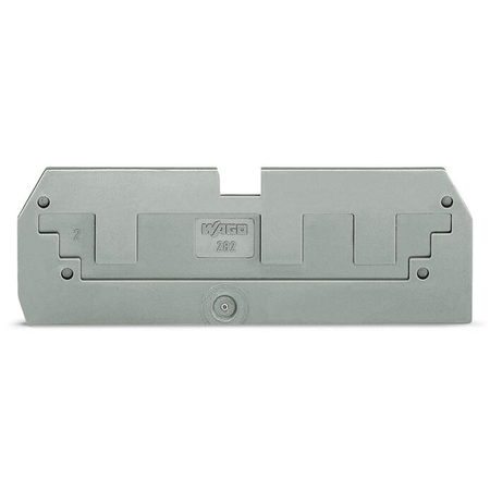 Step-down cover plate; 1 mm thick; in connection with 3-conductor 282-681 terminal blocks; gray