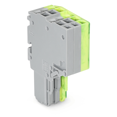 2-conductor female connector; 1.5 mm²; 3-pole; 1,50 mm²; gray, green-yellow